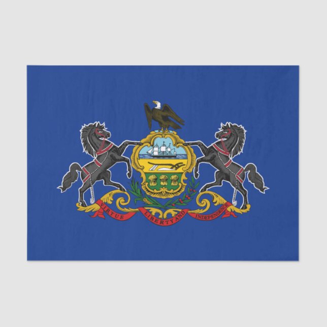 Staatsflagge Pennsylvania Seidenpapier (Vorderseite)
