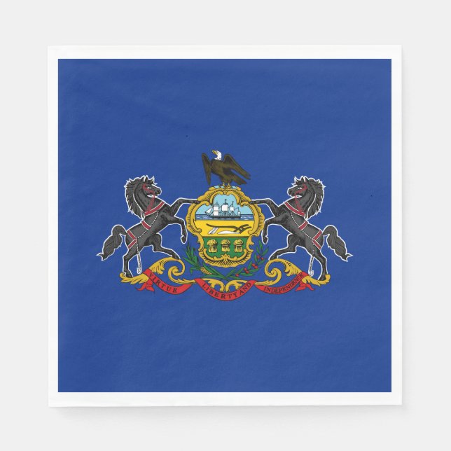 Staatsflagge Pennsylvania Serviette (Vorderseite)