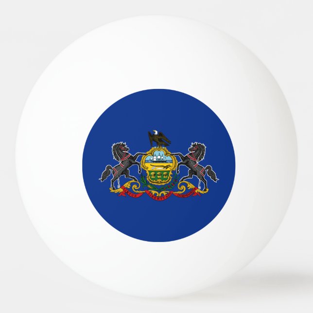 Staatsflagge Pennsylvania Tischtennisball (Vorderseite)