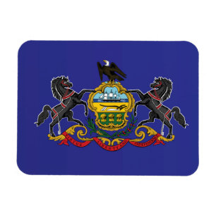 Staatsflagge Pennsylvania, USA Magnet