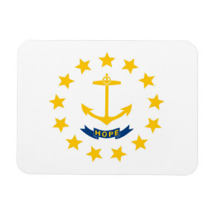 Staatsflagge Rhode Island, USA Magnet