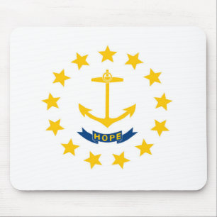 Staatsflagge Rhode Island, USA Mousepad