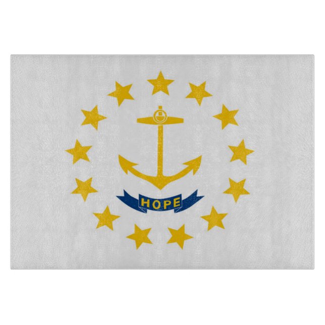 Staatsflagge Rhode Island, USA Schneidebrett (Vorderseite)