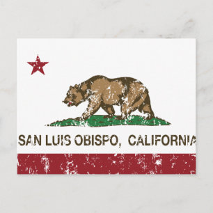 Staatsflagge San Luis Obispo Postkarte