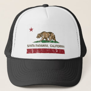 Staatsflagge Santa Barbara Kalifornien Truckerkappe
