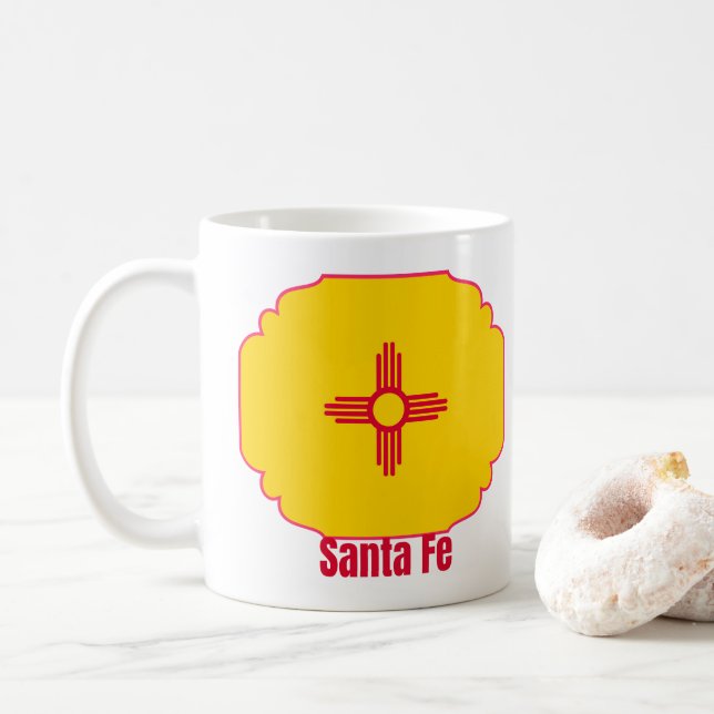 Staatsflagge Santa Fe New Mexico Kaffeetasse (Mit Donut)