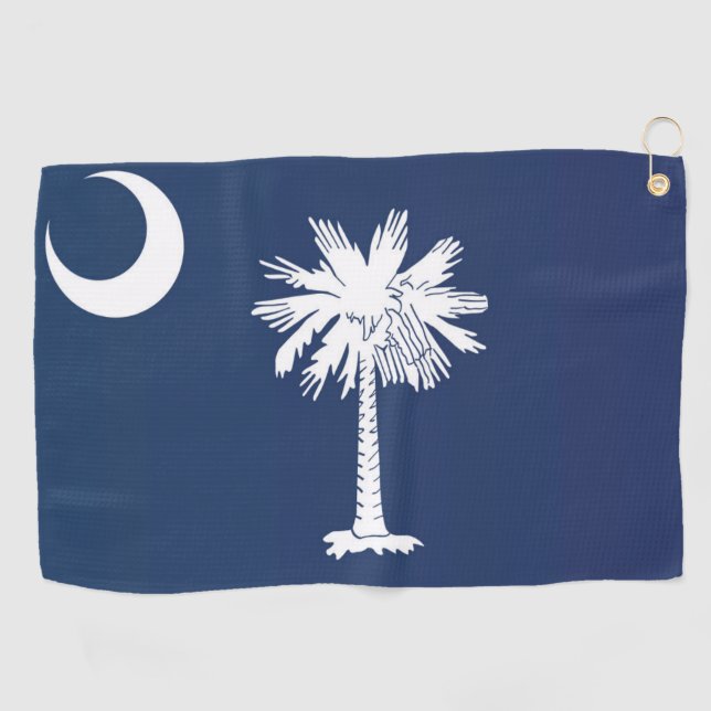 Staatsflagge South Carolina, USA Golfhandtuch (Horizontal)