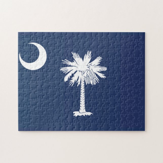 Staatsflagge South Carolina, USA Puzzle (Horizontal)
