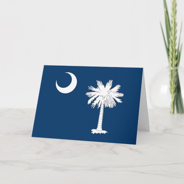 Staatsflagge Süd-Carolina Karte (Vorderseite)