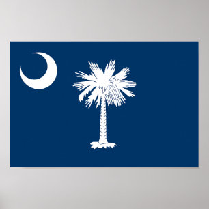 Staatsflagge Süd-Carolina Poster