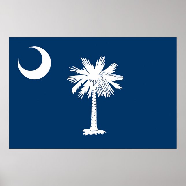 Staatsflagge Süd-Carolina Poster (Vorne)