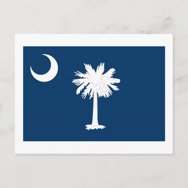 Staatsflagge Süd-Carolina Postkarte (Vorderseite)