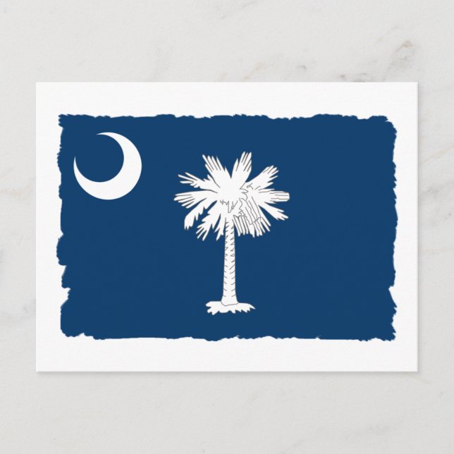 Staatsflagge Süd-Carolina Postkarte (Vorderseite)