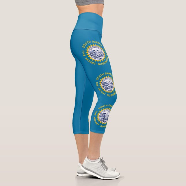 Staatsflagge Süddakota Capri Leggings (Rechts)