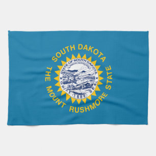 Staatsflagge Süddakota Geschirrtuch