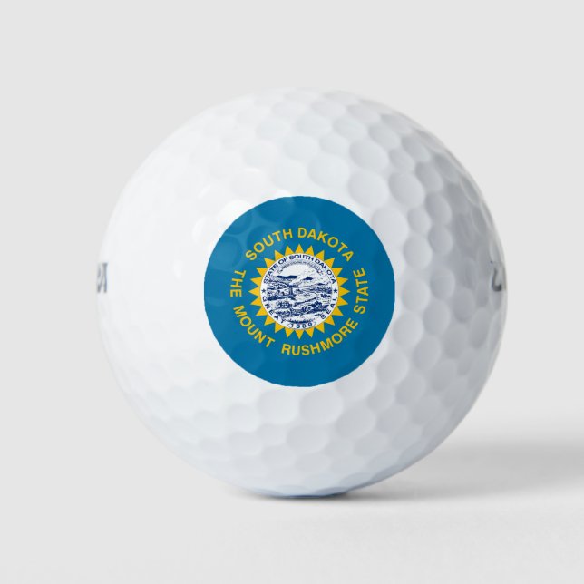 Staatsflagge Süddakota Golfball (Vorderseite)