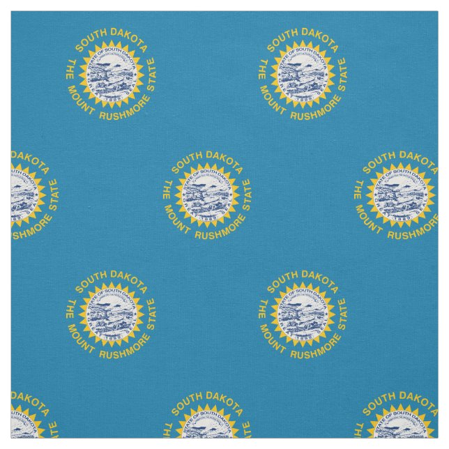 Staatsflagge Süddakota Stoff (Muster)