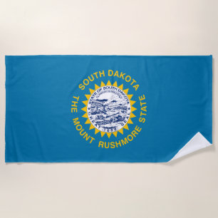 Staatsflagge Süddakota Strandtuch