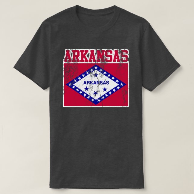 Staatsflagge T - Shirt Arkansas (Design vorne)