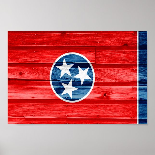 Staatsflagge Tennessee Poster (Vorne)