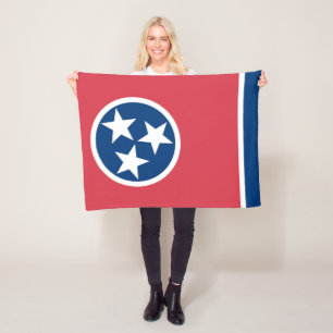 Staatsflagge Tennessee, USA Fleecedecke