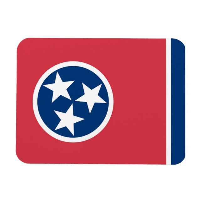 Staatsflagge Tennessee, USA Magnet (Horizontal)