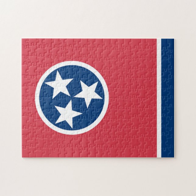 Staatsflagge Tennessee, USA Puzzle (Horizontal)