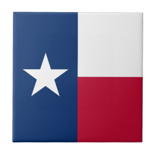 Staatsflagge Texas Fliese