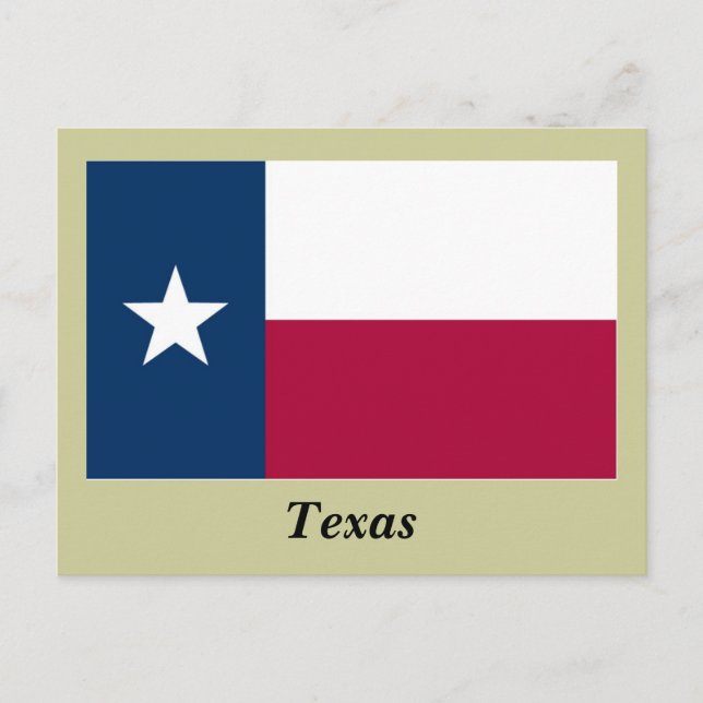 Staatsflagge Texas Postkarte (Vorderseite)