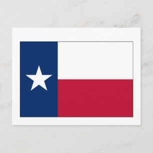 Staatsflagge Texas Postkarte