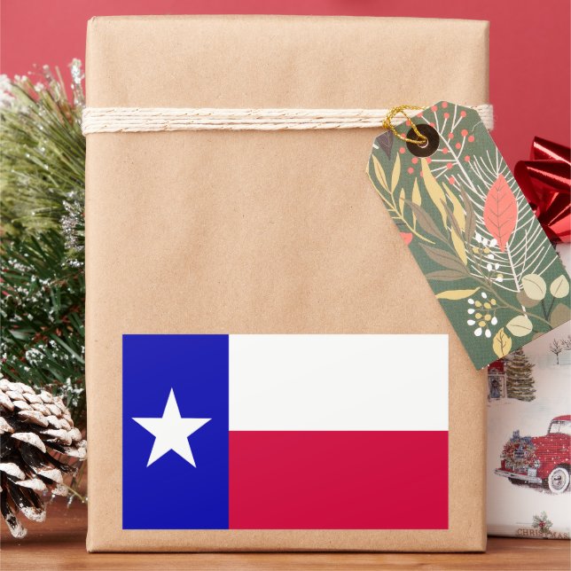 Staatsflagge Texas Rechteckiger Aufkleber (Feiertag)