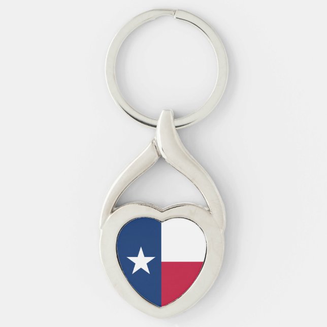 Staatsflagge Texas Schlüsselanhänger (Vorderseite)