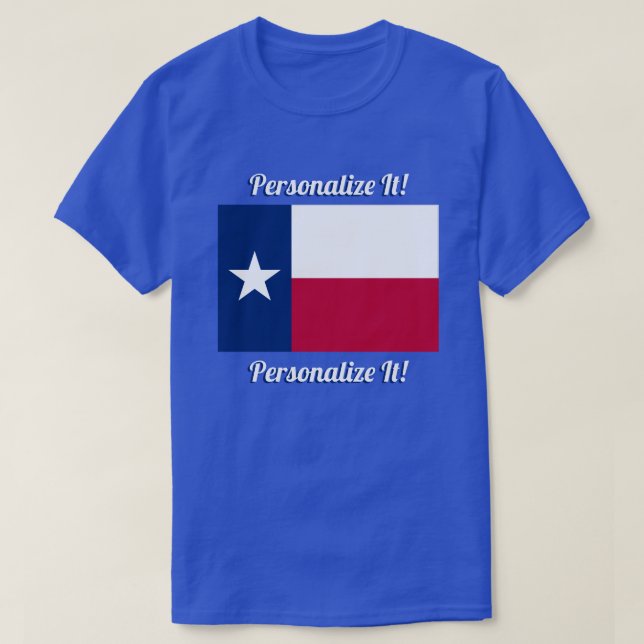 Staatsflagge Texas T-Shirt (Design vorne)