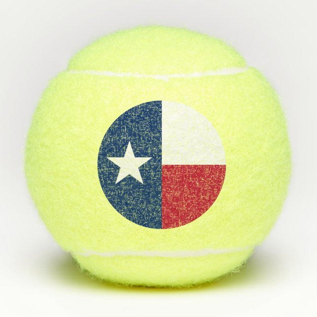 Staatsflagge Texas Tennisbälle (Vorderseite)