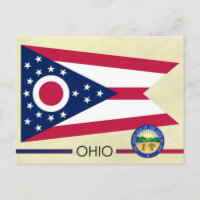 Staatsflagge und Siegel von Ohio