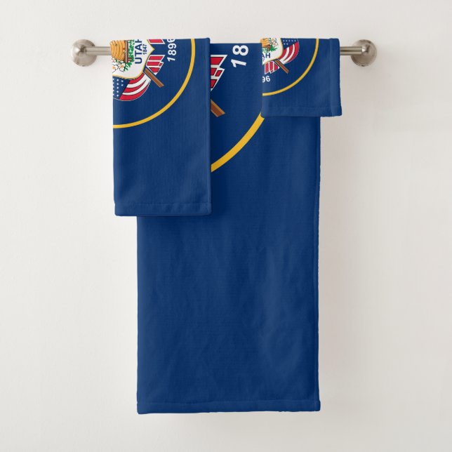 Staatsflagge Utah Badhandtuch Set (Insitu)
