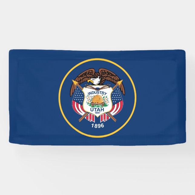 Staatsflagge Utah Banner (Horizontal)