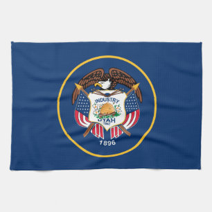 Staatsflagge Utah Geschirrtuch