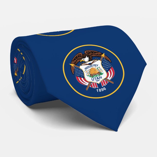 Staatsflagge Utah Krawatte (Gerollt)