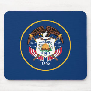 Staatsflagge Utah Mousepad