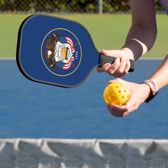 Staatsflagge Utah Pickleball Schläger (InSitu)