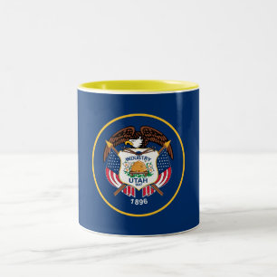 Staatsflagge Utah Zweifarbige Tasse