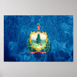 Staatsflagge Vermont Poster