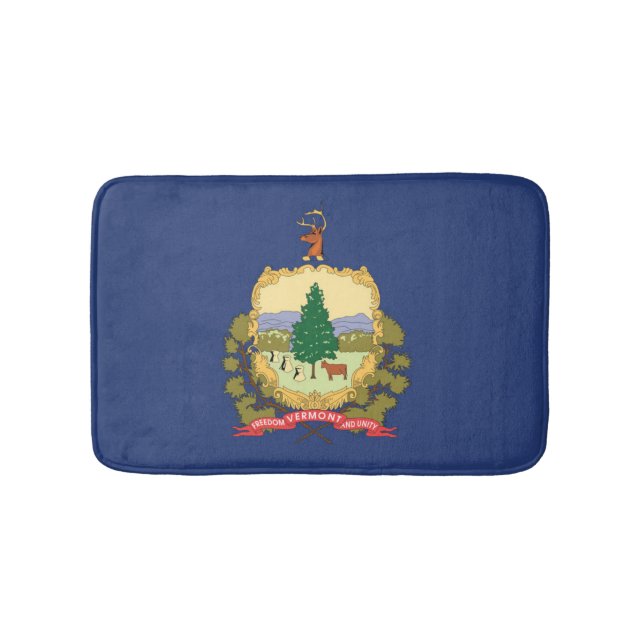 Staatsflagge Vermont, USA Badematte (Vorderseite)