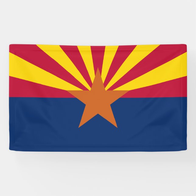 Staatsflagge von Arizona Banner (Horizontal)