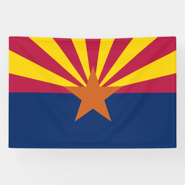Staatsflagge von Arizona Banner (Horizontal)