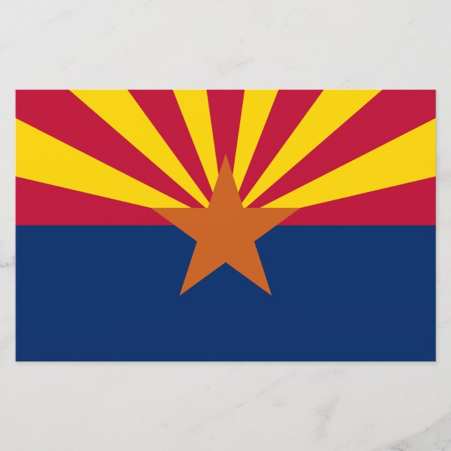 Staatsflagge von Arizona Briefpapier (Vorderseite)