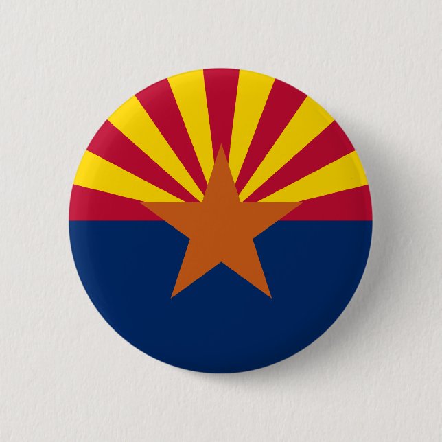 Staatsflagge von Arizona Button (Vorderseite)
