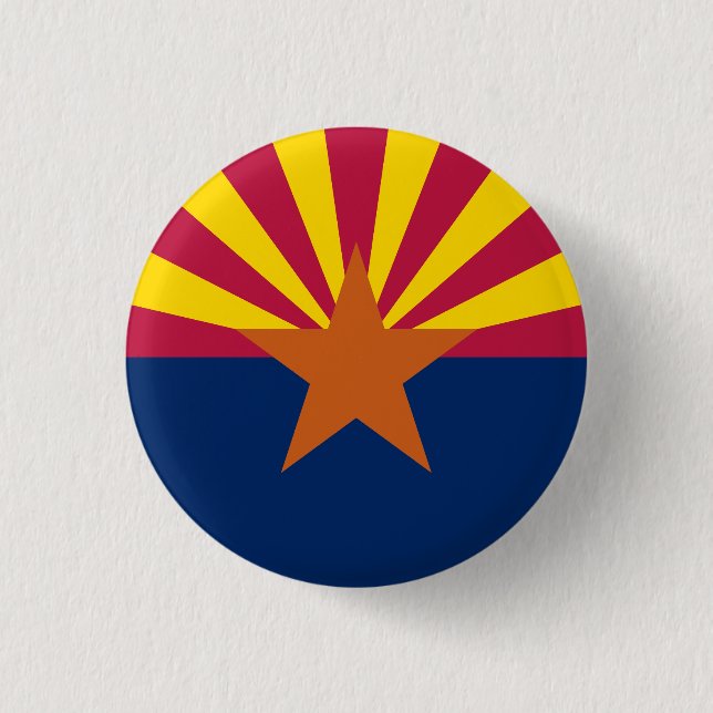 Staatsflagge von Arizona Button (Vorderseite)