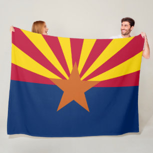 Staatsflagge von Arizona Fleecedecke